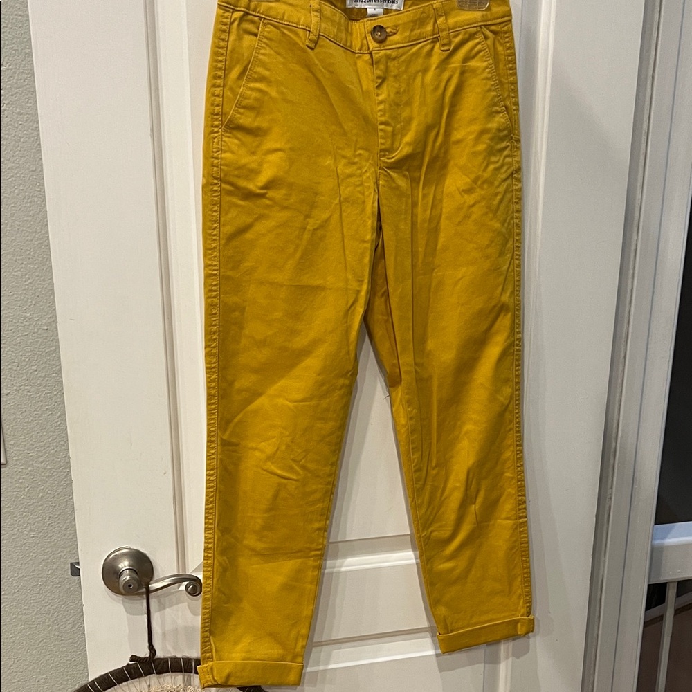 Mustard cropped khaki - Picture 2 of 8